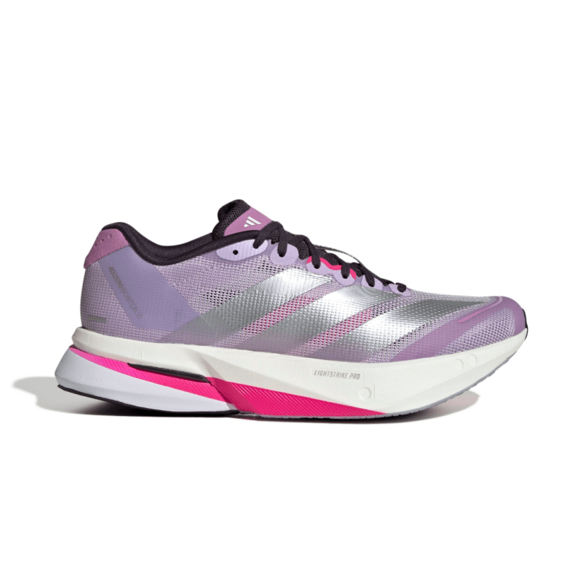 Seliga Shoesadidas Women's Adizero Boston 13 - Powder Plum/Silver Met./Shock Pink