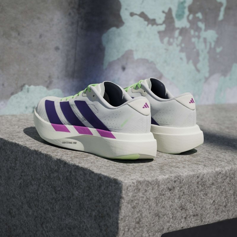 adidas Women's Adizero EVO SL - White/Collegiate Purple/Purple Burst