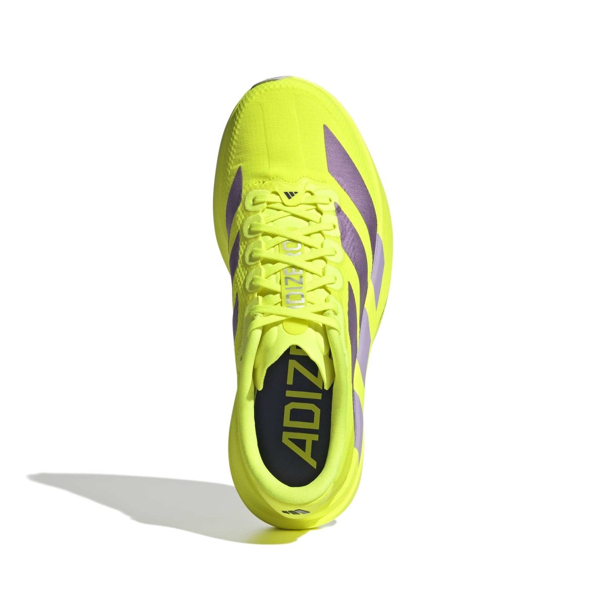 adidas Women's Adizero EVO SL Woven Running Shoes - Solar Yellow/Aurora Plum/Powder Plum