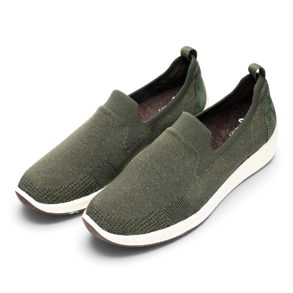 Ara Women's Leena 3 Slip-On Sneaker - Fango Green