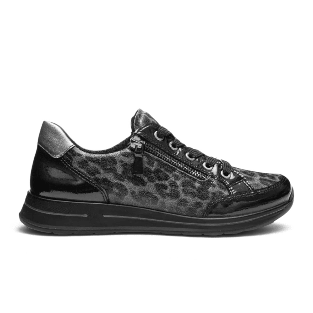 Ara Women's Oleanna Sneaker - Black Leopard