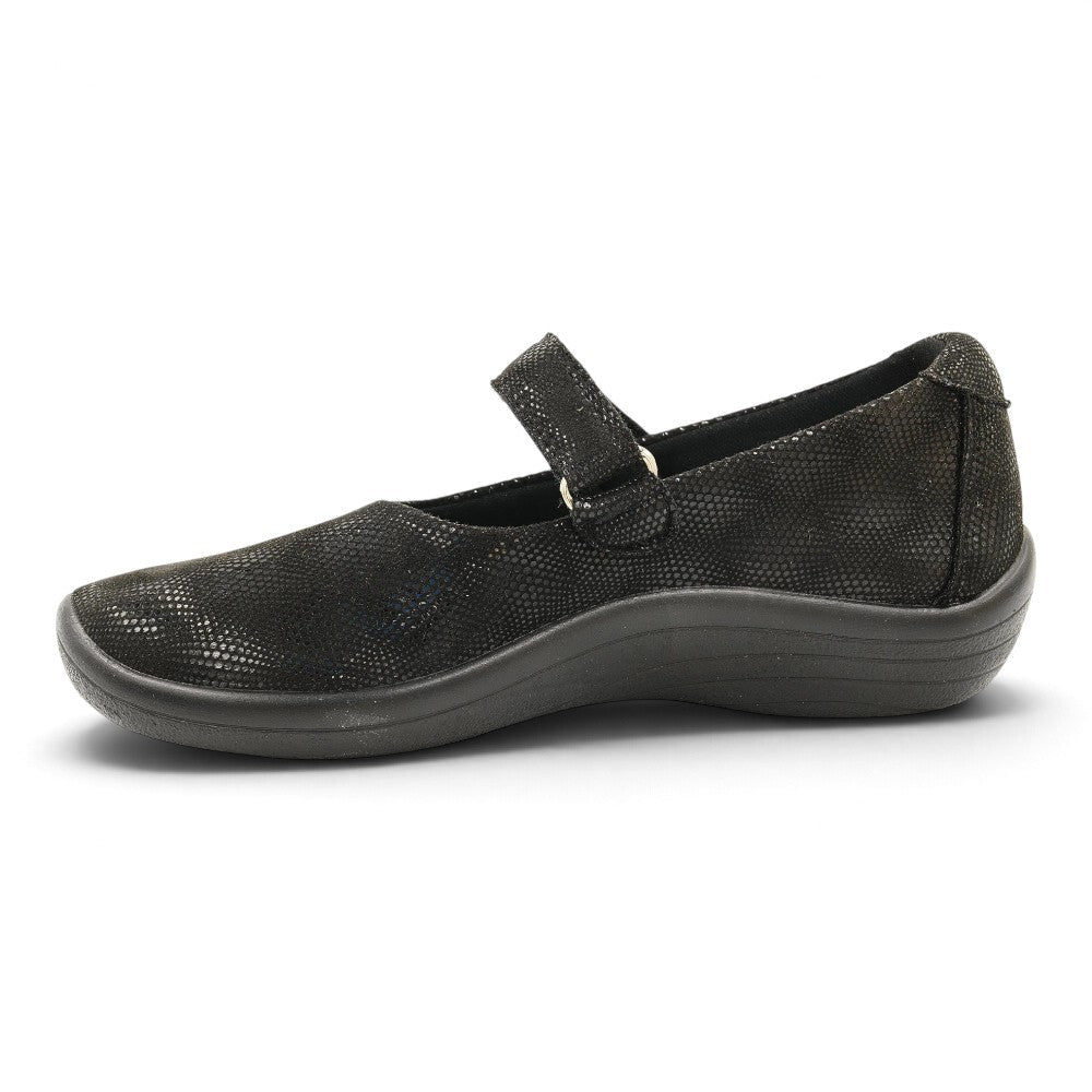 Arcopedico Women's Estrela Flat - Black Stardust
