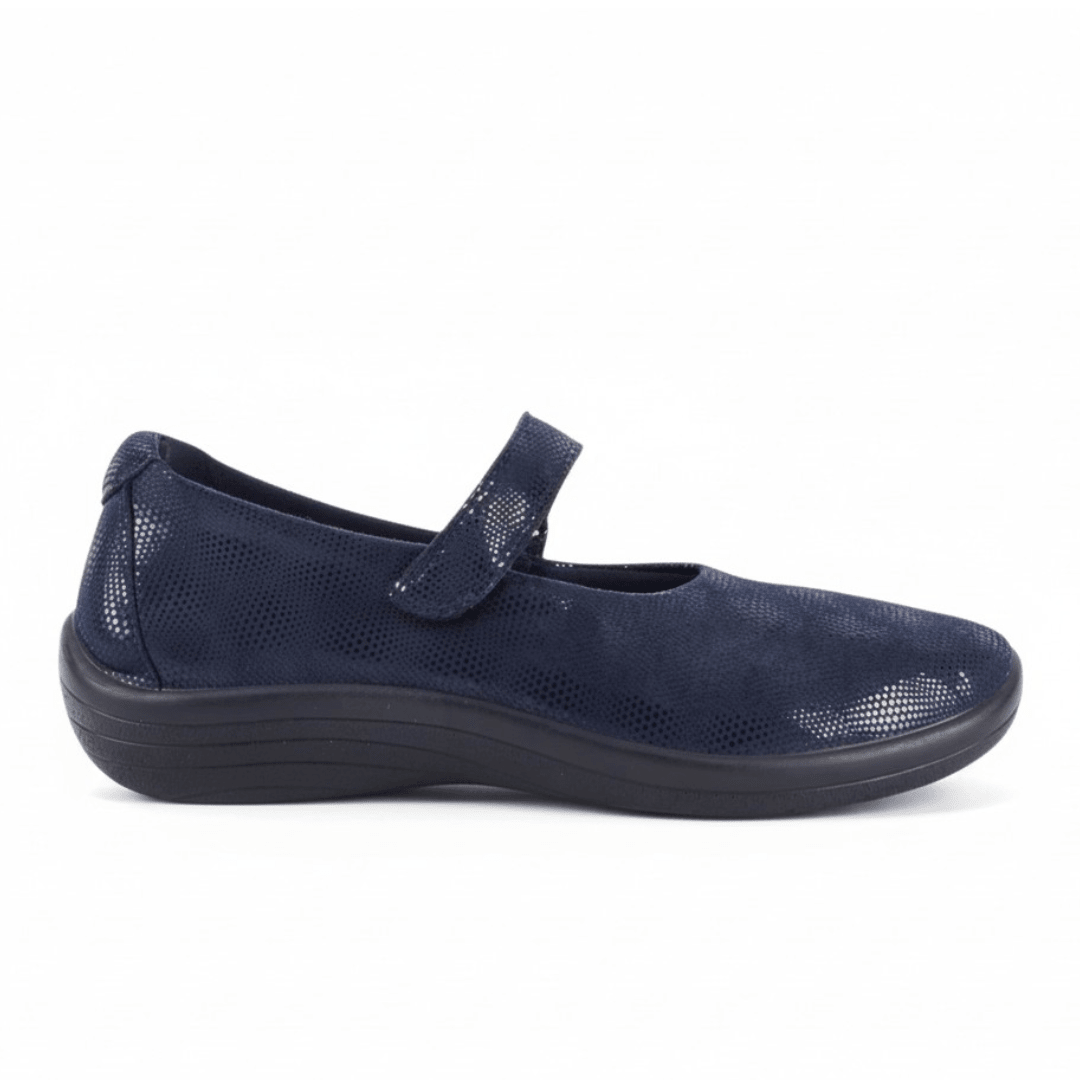 Arcopedico Women's Estrela Flat - Navy Stardust