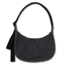 Baggu Medium Denim Crescent Bag - Washed Black Denim