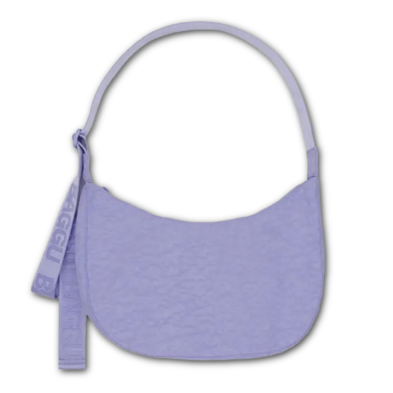 Baggu Medium Nylon Crescent Bag 47" w/Key Leash - Wisteria