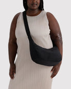 Baggu Medium Nylon Crescent Bag - Black