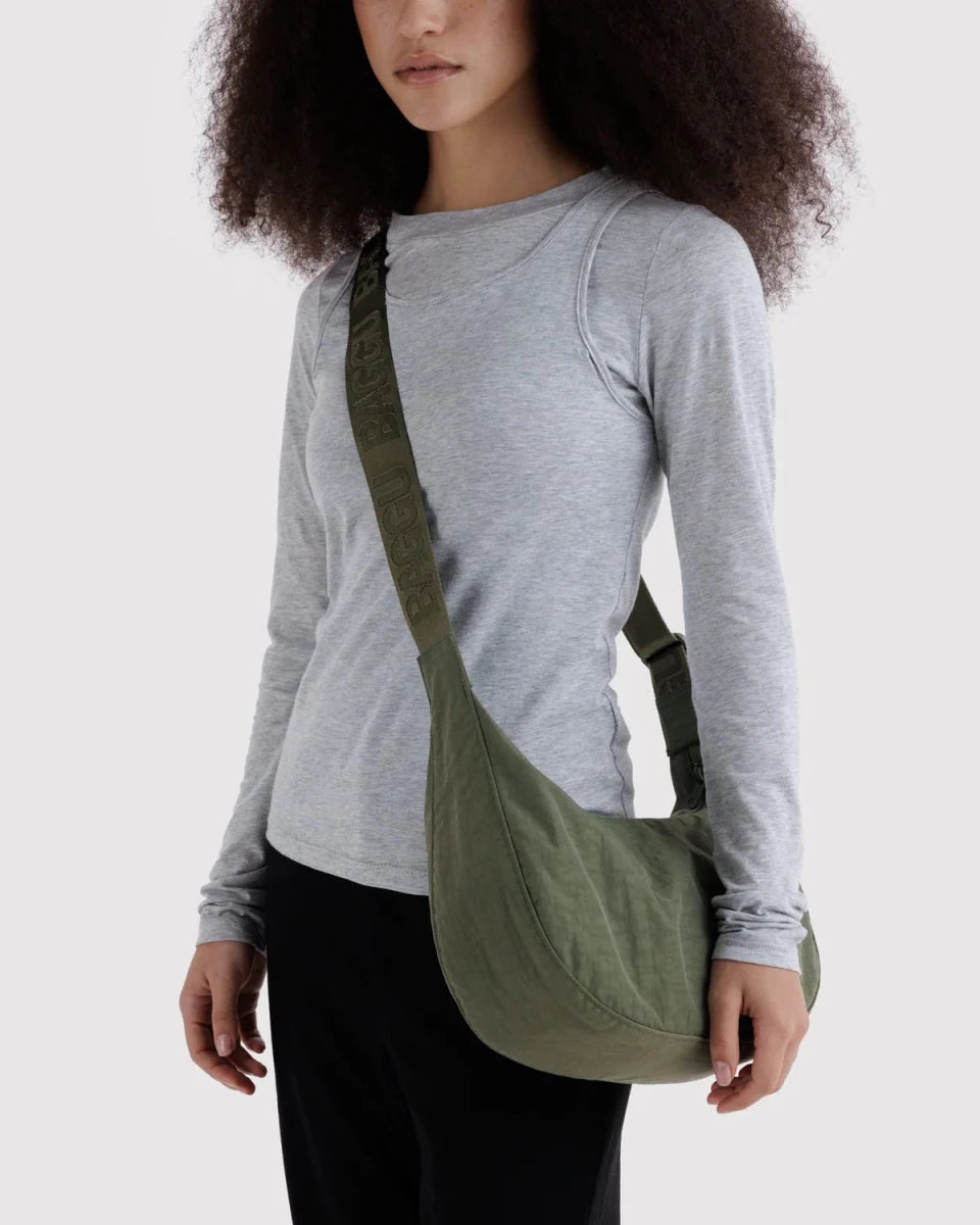Baggu Medium Nylon Crescent Bag - Caper
