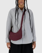 Baggu Small Nylon Crescent Bag 51" w/Key Leash - Mahogany