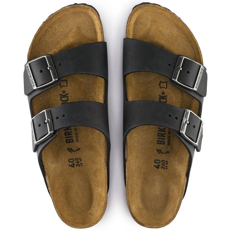 Birkenstock Arizona (Narrow Width) - Black Oiled Leather