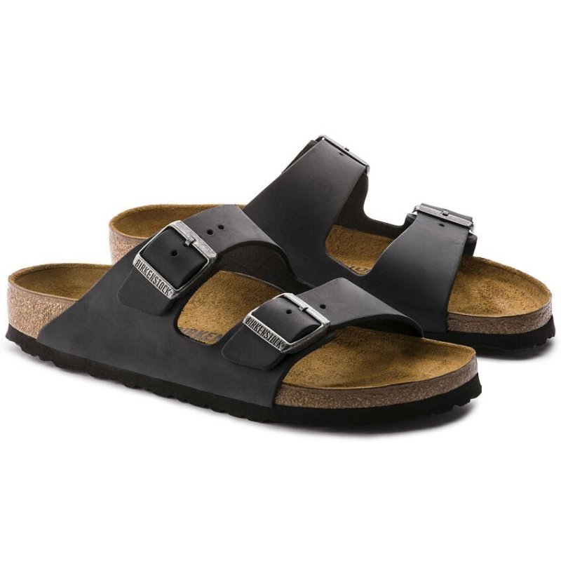 Birkenstock Arizona (Narrow Width) - Black Oiled Leather