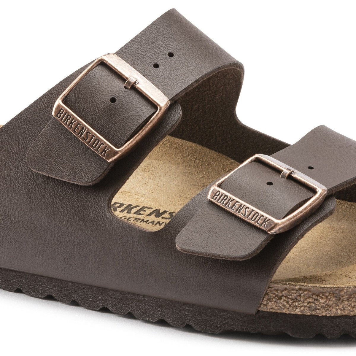 Birkenstock Arizona Two-Strap Sandals - Dark Brown Birko-Flor