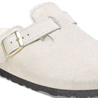 Birkenstock Boston Shearling - Antique White Suede