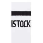 Birkenstock Cotton Crew Stripe Socks - White/Black