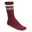 Birkenstock Cotton Crew Stripe Socks - Zinfandel