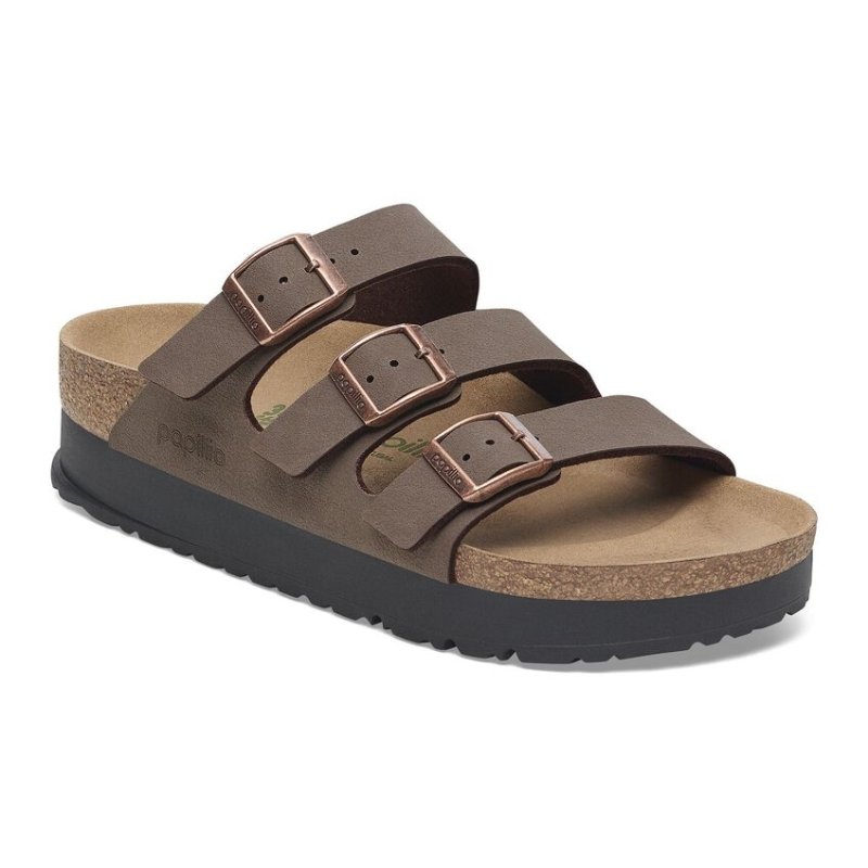 Birkenstock Sandals Birkenstock Florida Vegan Platform - Mocha