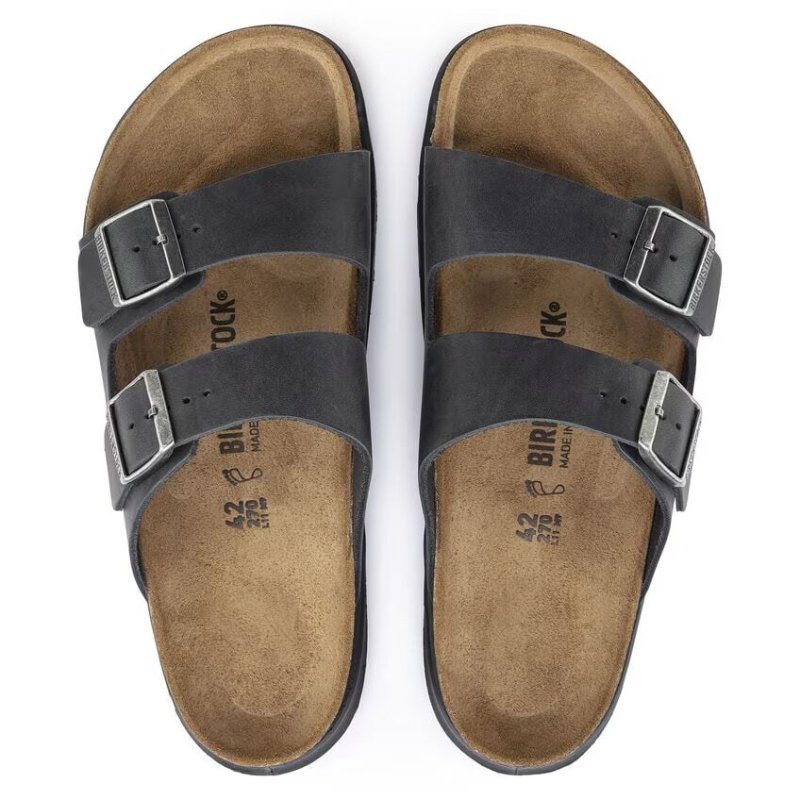 Birkenstock Men's Arizona Rugged - Black Oiled Leather