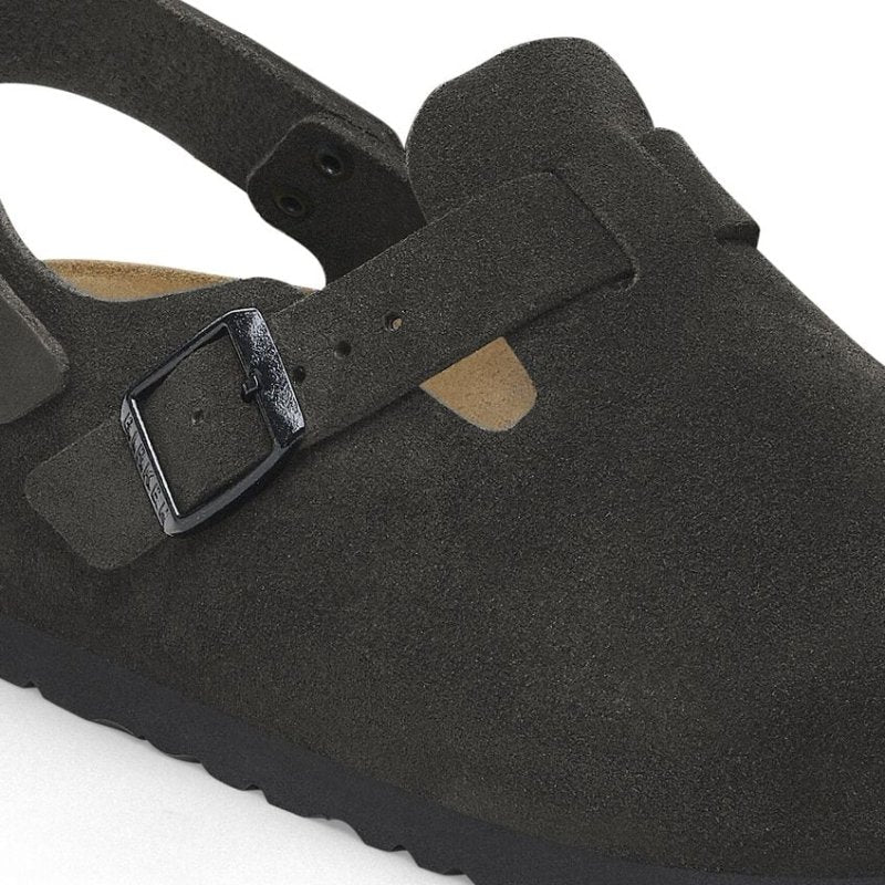 Birkenstock Tokio Backstrap Clog | Black Suede Comfort – Seliga Shoes