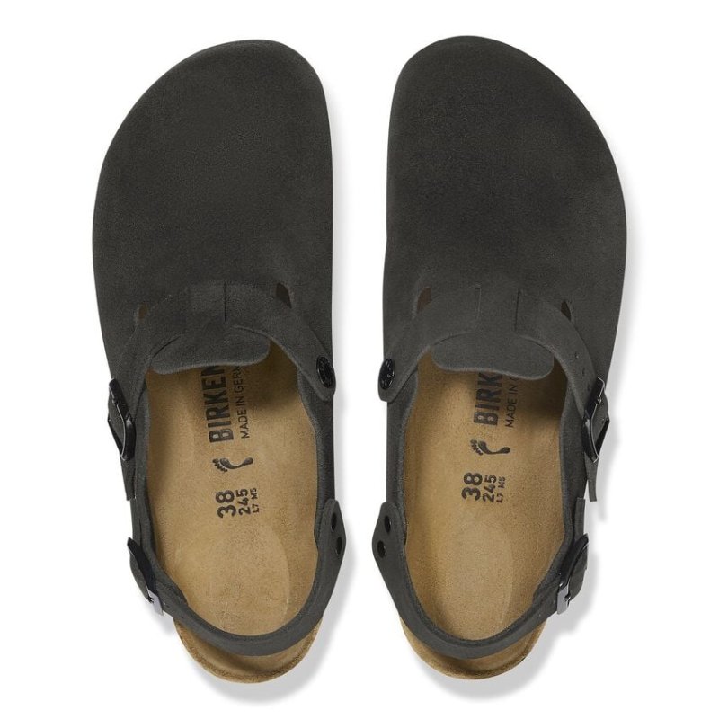 Birkenstock Tokio Backstrap Clog | Black Suede Comfort – Seliga Shoes