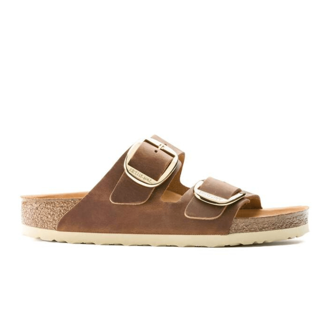 Birkenstock Women's Arizona Big Buckle Sandals - Cognac Leather