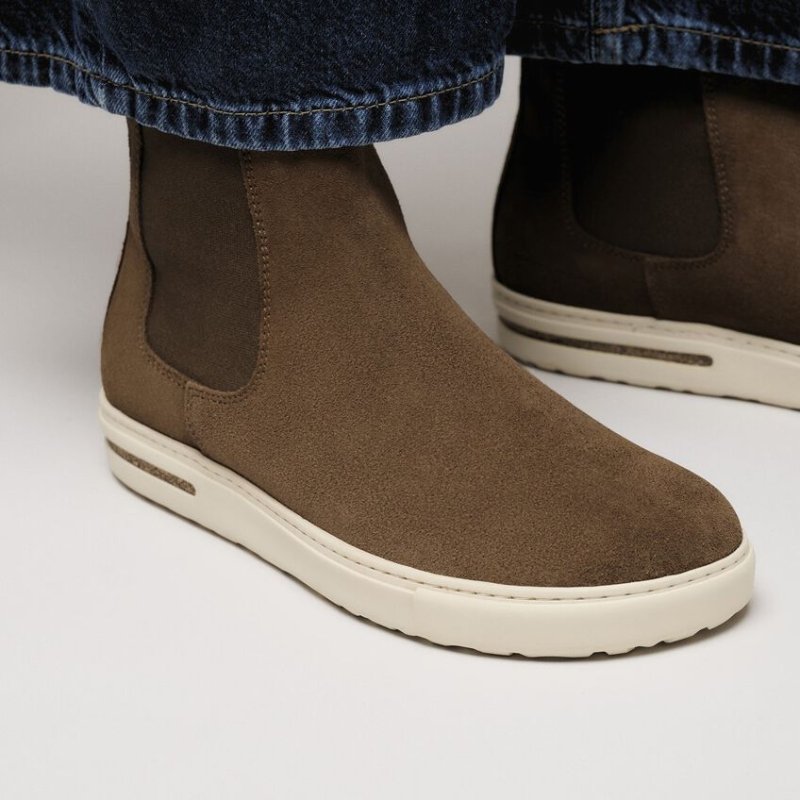 Birkenstock Bend Chelsea Boot | Women's Dark Tea Suede – Seliga Shoes