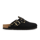 Birkenstock Women's Boston Rivets - Black Suede