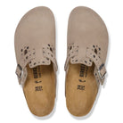 Birkenstock Women's Boston Rivets - Taupe Suede