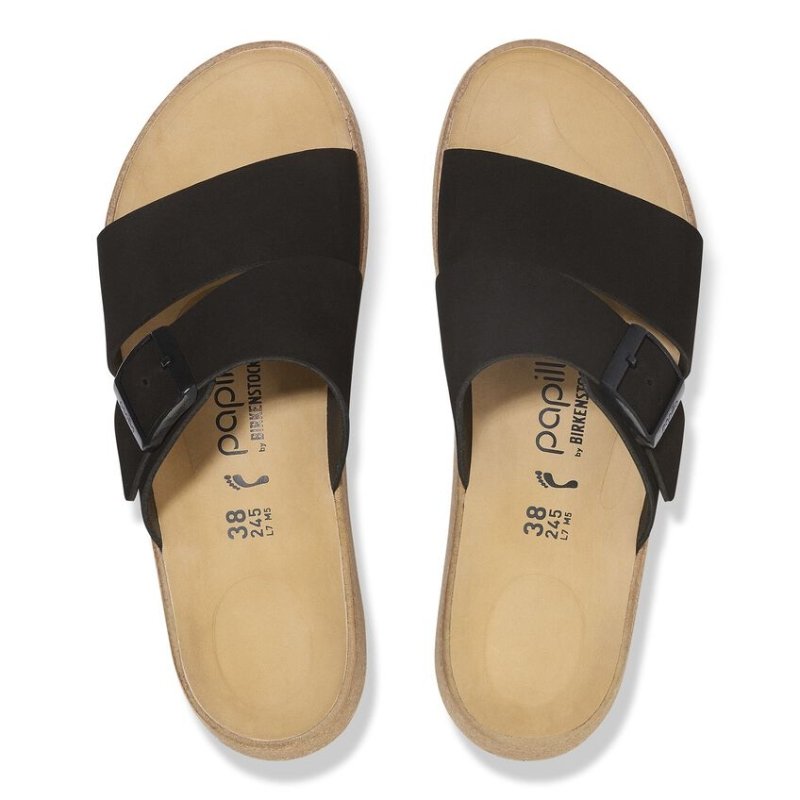 Birkenstock Papillio Almina Sandals | Women's Black Nubuck
