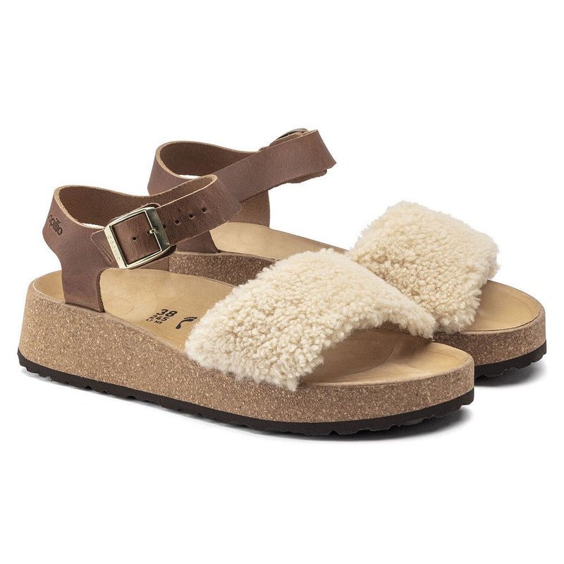 Birkenstock Women's Papillio Glenda - Teddy Cognac