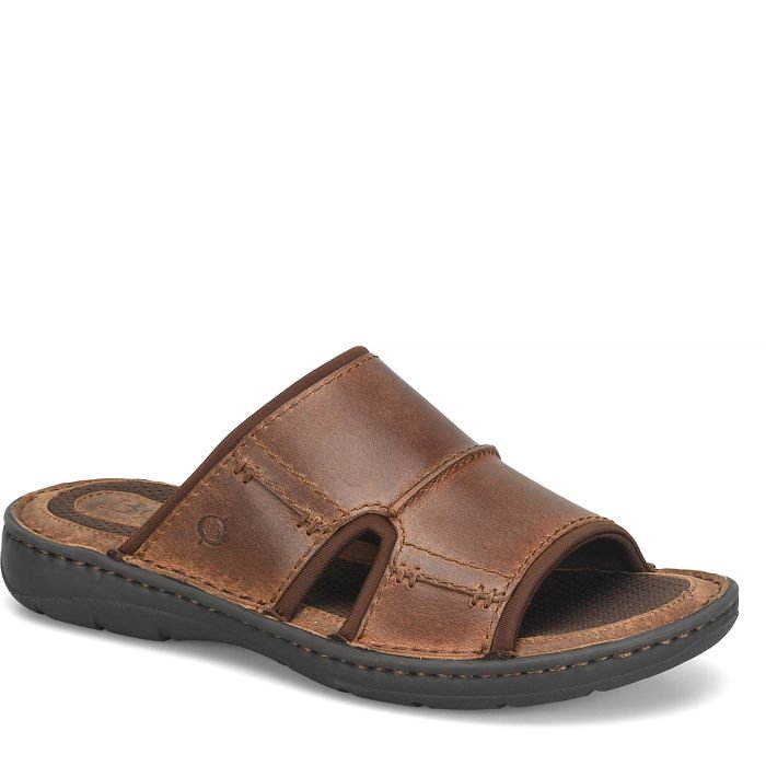 Born Men's Maldon Slide Sandal - Rust