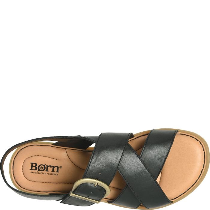 Born Women's Beebe Flat Sandal - Black