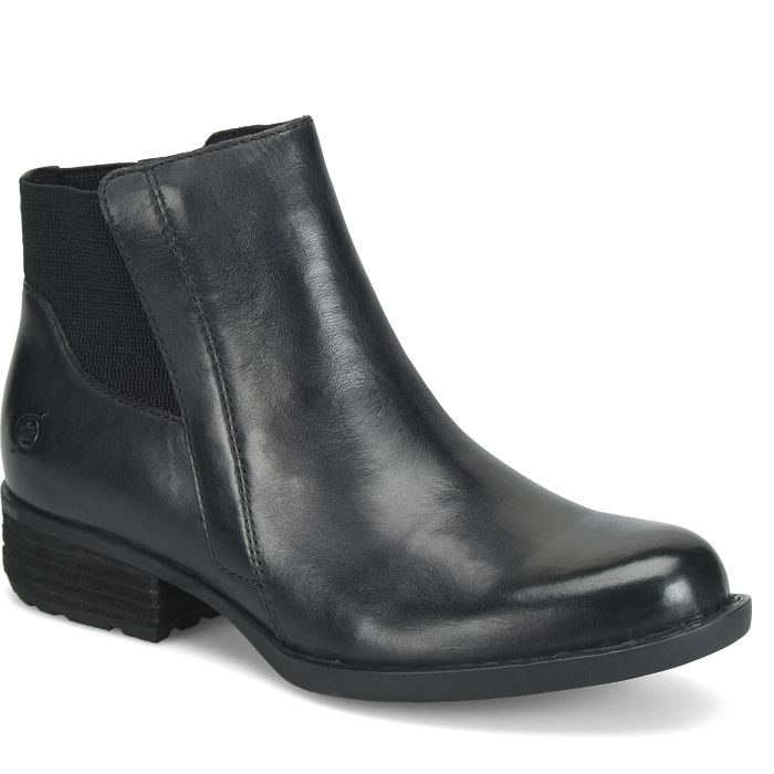 Born Women's Kendyl Chelsea Boot - Black Leather