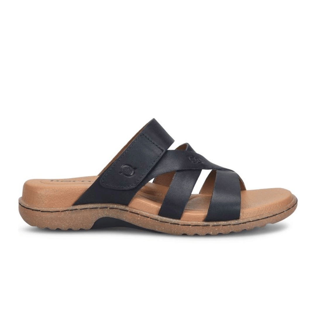 Born Women's Shawna Slide Sandal - Black