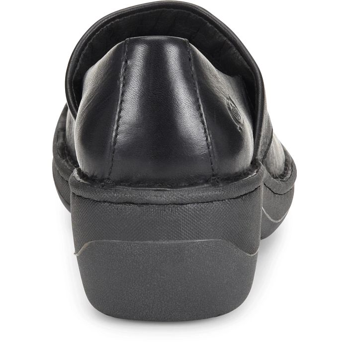 Born Women's Toby Duo Clog - Black Leather