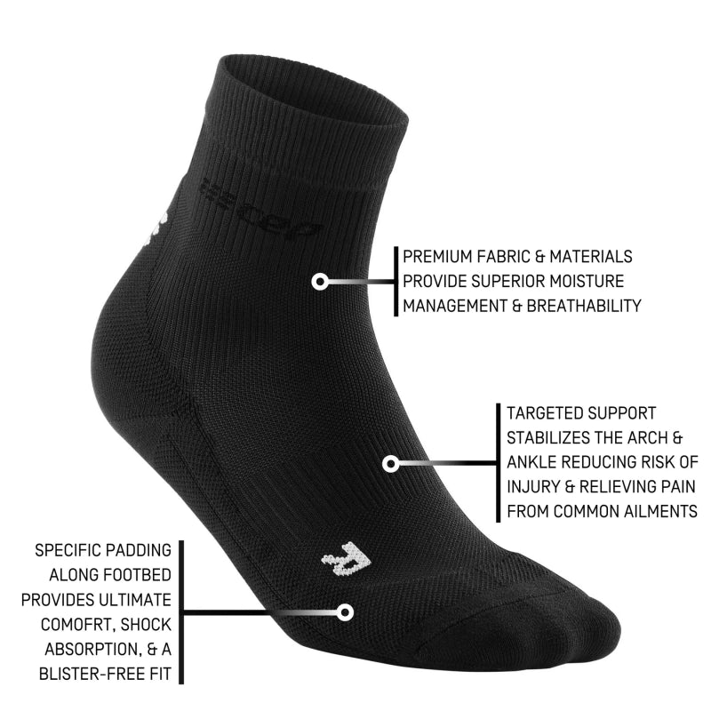 CEP Compression Men's Classic Mid Cut Compression Socks - Black