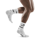 CEP Compression Men's The Run Compression Mid Cut Socks 4.0 - White