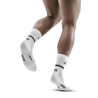 CEP Compression Men's The Run Compression Mid Cut Socks 4.0 - White