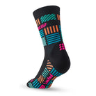 CEP Compression Men's The Run Limited Edition Compression Mid Cut Socks - Black/Neon Pink