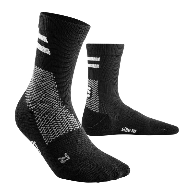 CEP Compression Unisex Training Mid Cut Compression Socks - Black