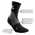 CEP Compression Unisex Training Mid Cut Compression Socks - Black