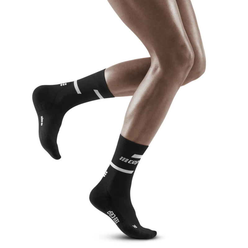 CEP Compression Women's The Run Compression Mid Cut Socks 4.0 - Black