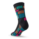 CEP Compression Women's The Run Limited Edition Compression Mid Cut Socks - Black/Neon Pink