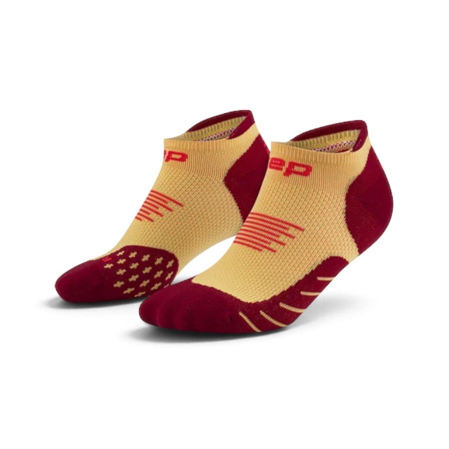 CEP Core Run No Show Socks 5.0 - Marigold/Burgundy