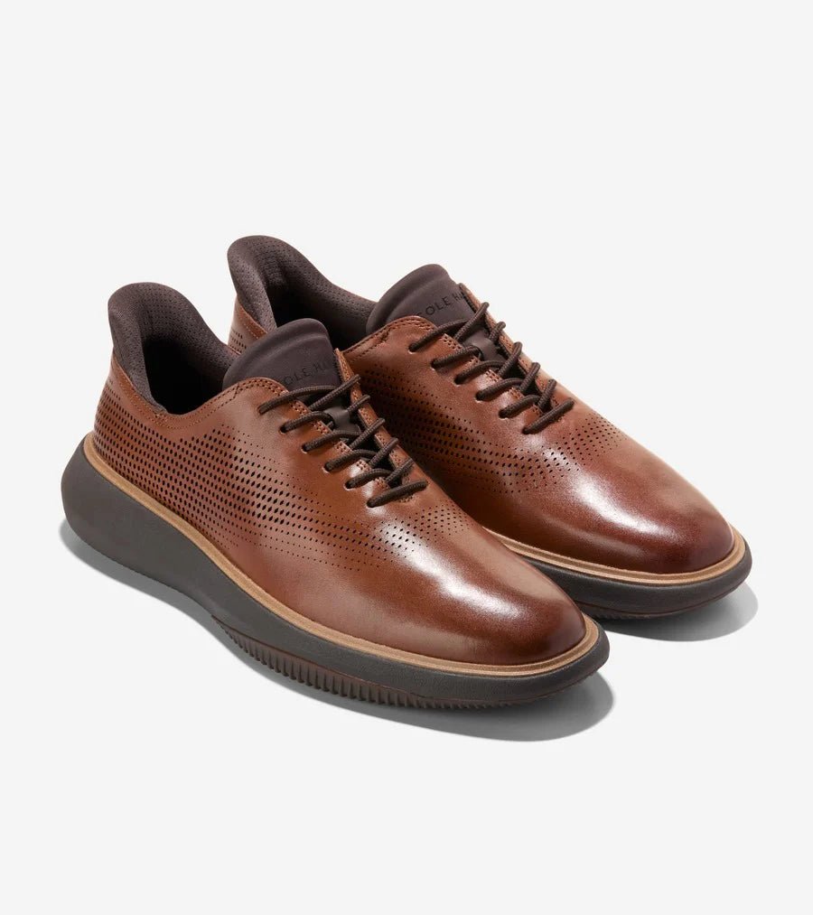 Cole Haan Men's Grand Phaze Laser Quick - On Oxfords - British Tan/Natural/Java