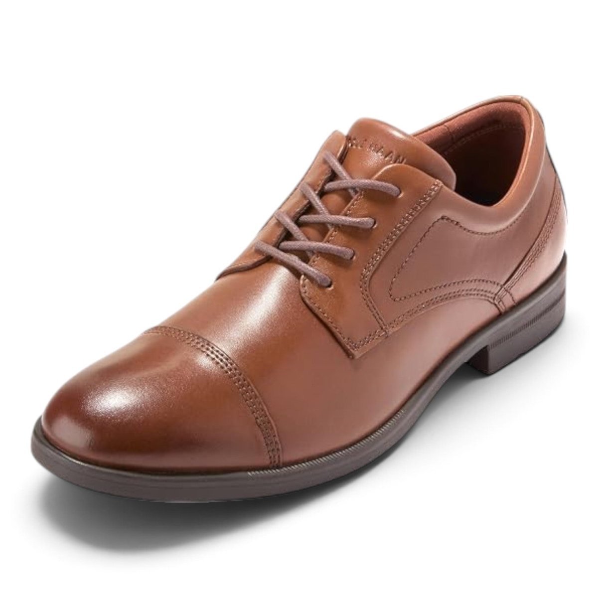 Cole Haan Men's Hartsfield Grand Plain Toe Leather Oxford - British Tan/Java