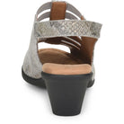 Comfortiva Women's Faye Comfort Sandal - Light Grey Snake Print