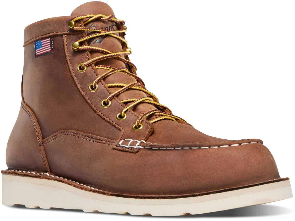 Danner Men's Bull Run Moc Toe 6" Work Boot - Tobacco