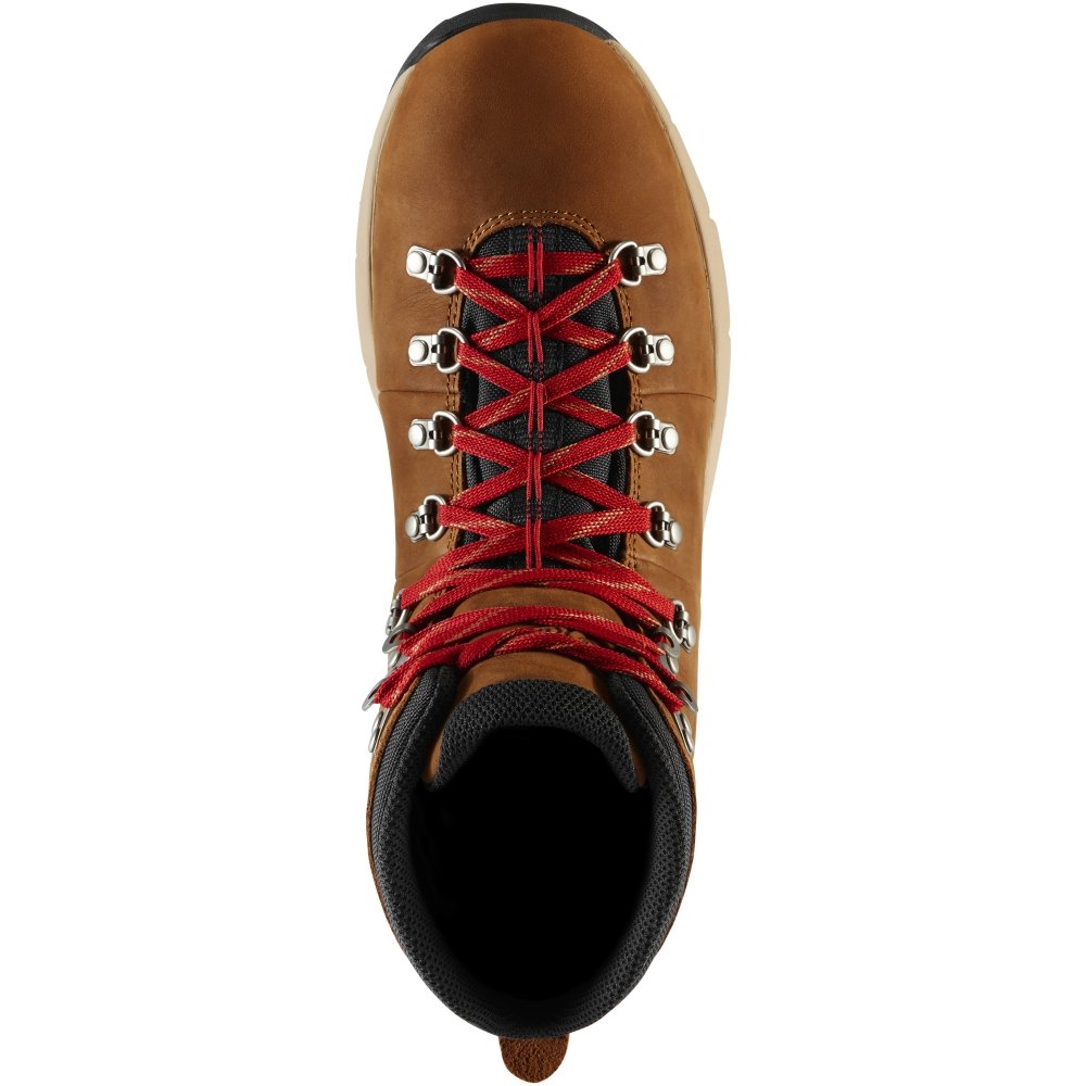 Danner Men's Mountain 600 Leaf GTX - Grizzly Brown/Rhodo Red