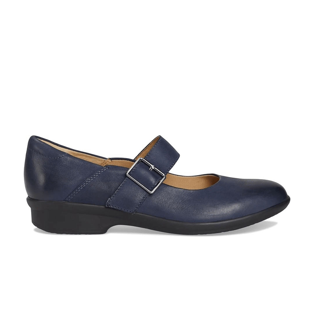 Dansko Women's Collette Mary Jane - Navy Burnished Nubuck