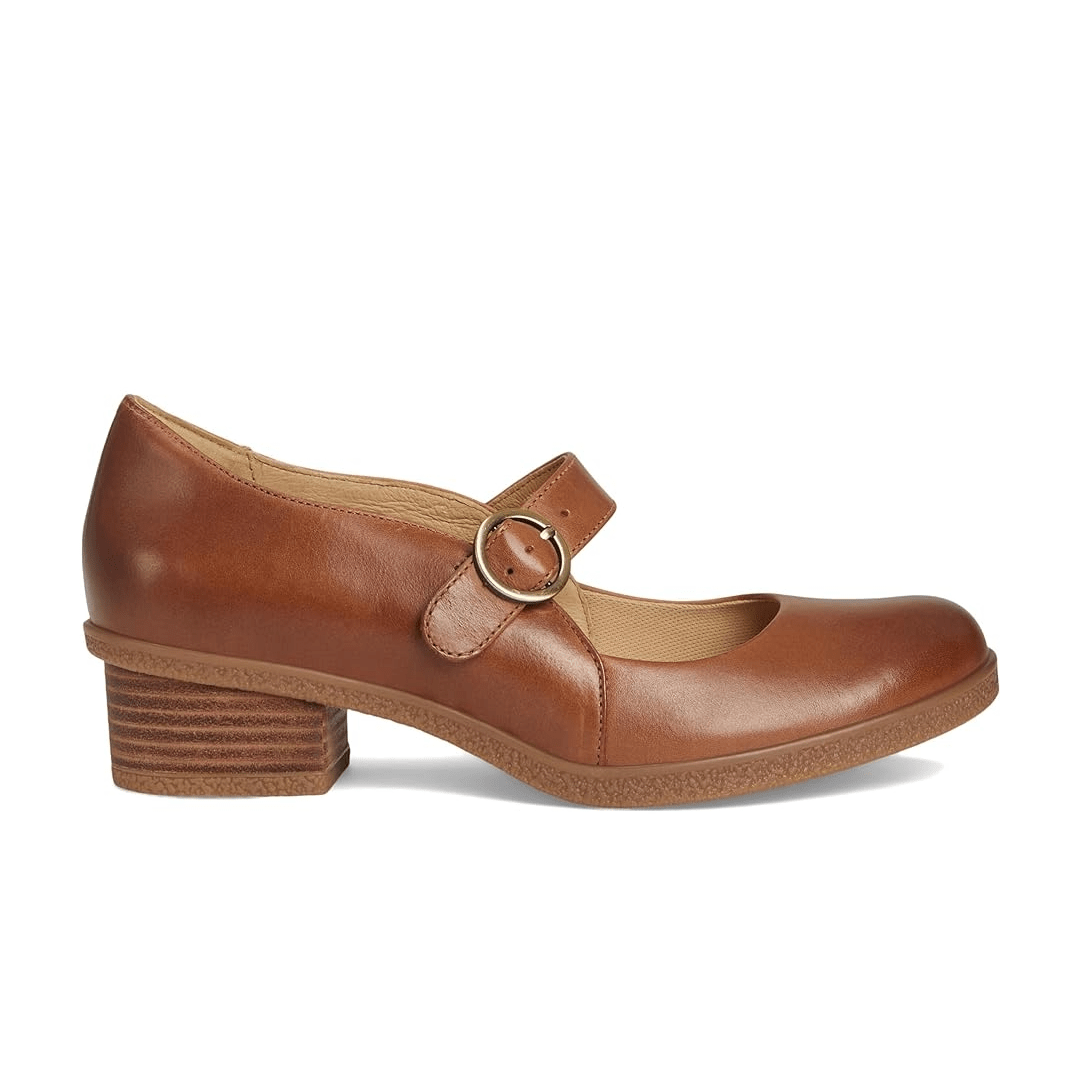 Dansko Women's Deirdra Mary Jane - Tan Waterproof Burnished