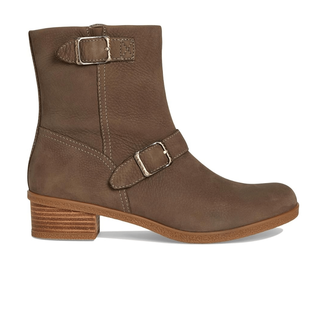 Dansko Women's Delphine Boot - Stone Waterproof Nubuck